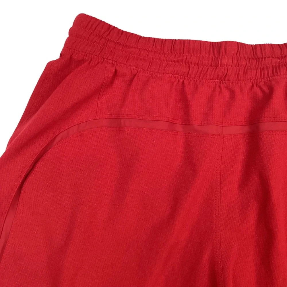 Lululemon Pace Breaker Vented Running Shorts Red